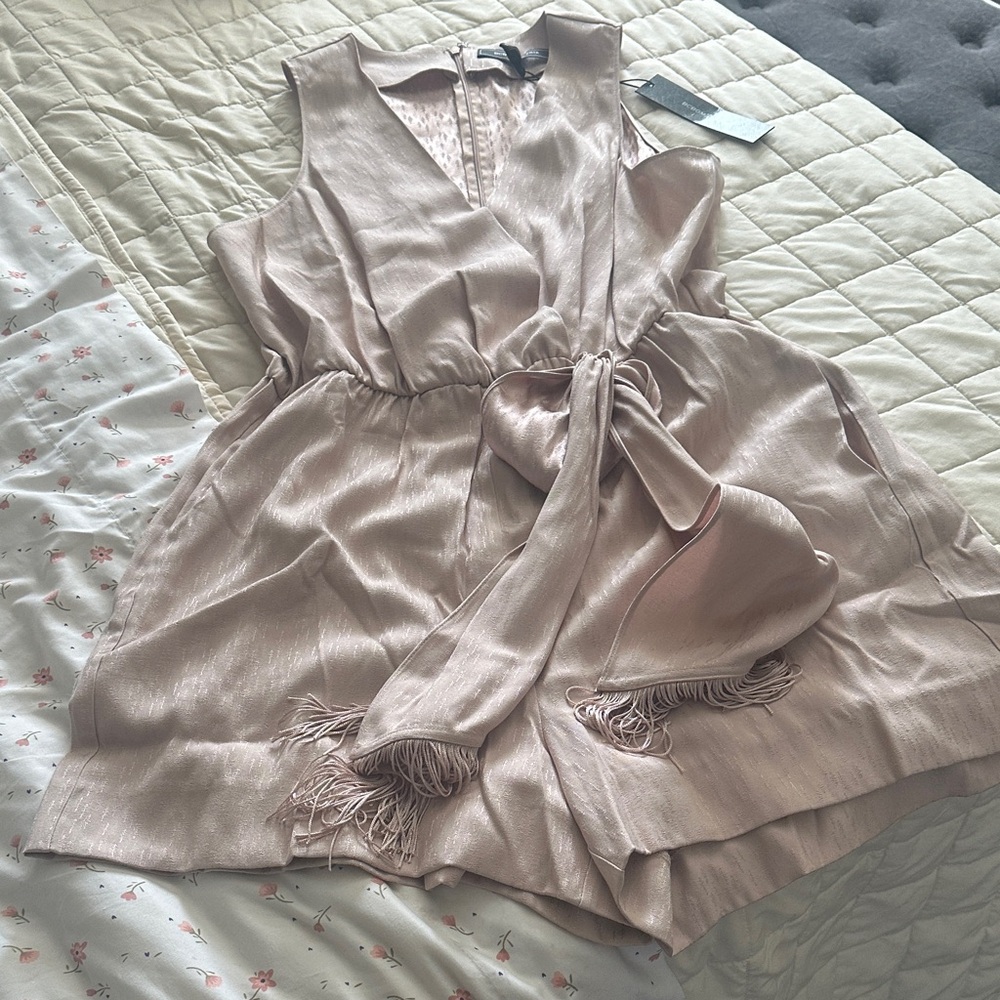 BCBGMaxAzria Blush Pink Textured Dress